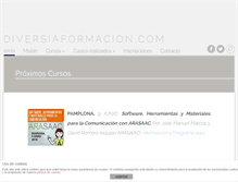 Tablet Screenshot of diversiaformacion.com